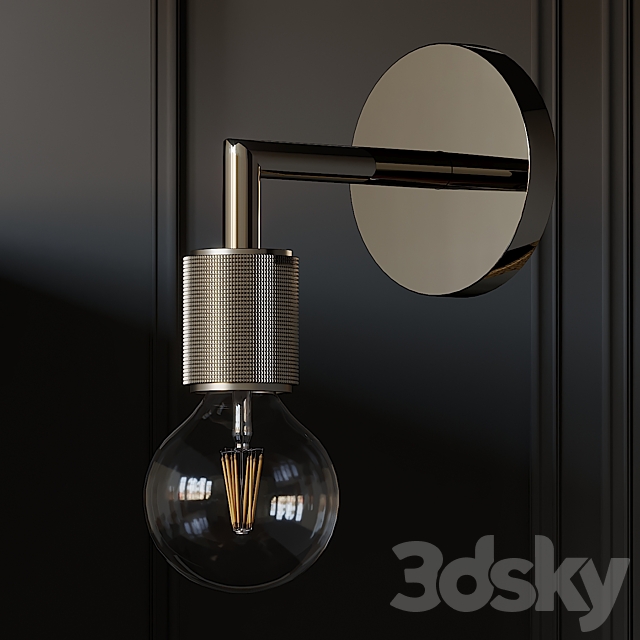 Utilitaire Socket Single Sconce 3DSMax File - thumbnail 3