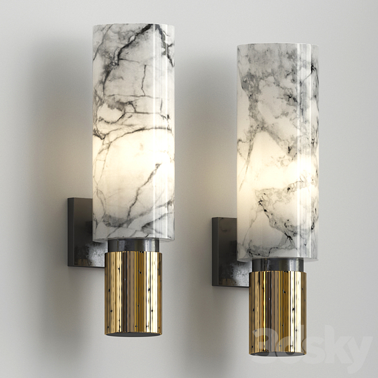 Van der Straeten Applique Lucy Sconce 3DS Max - thumbnail 1