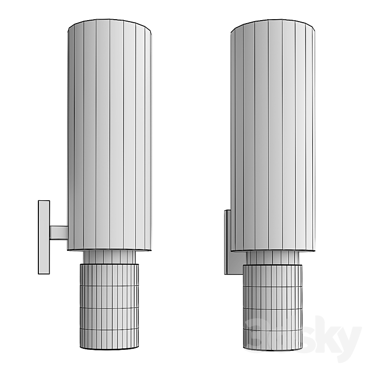 Van der Straeten Applique Lucy Sconce 3DS Max - thumbnail 2