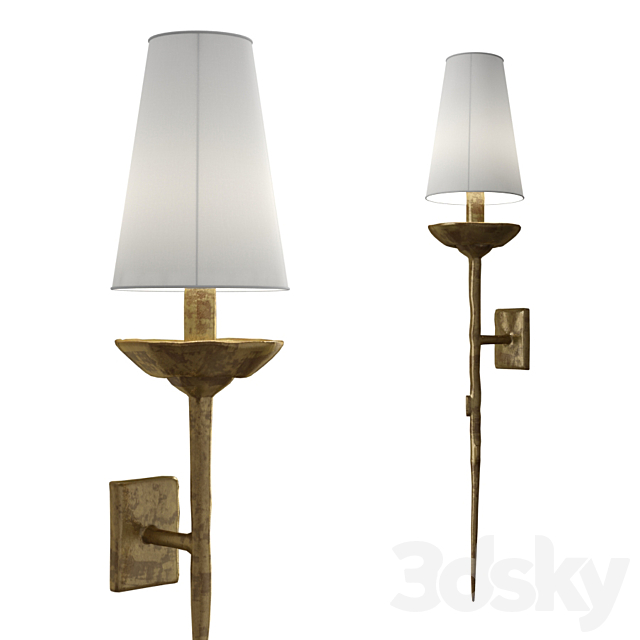 Vaughan Brantome wall light 3ds Max - thumbnail 1