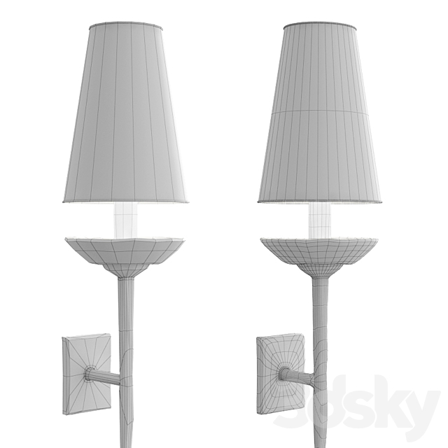 Vaughan Brantome wall light 3ds Max - thumbnail 2