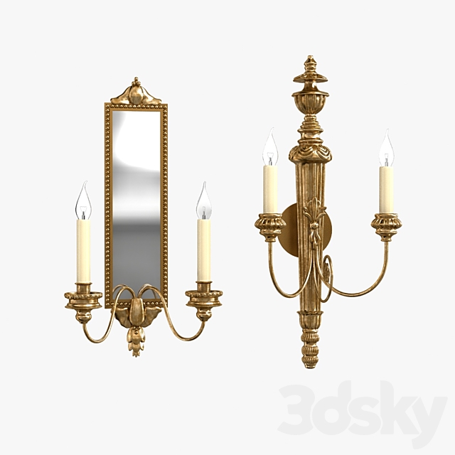 Vaughan Granville and Saltram wall light 3ds Max - thumbnail 1