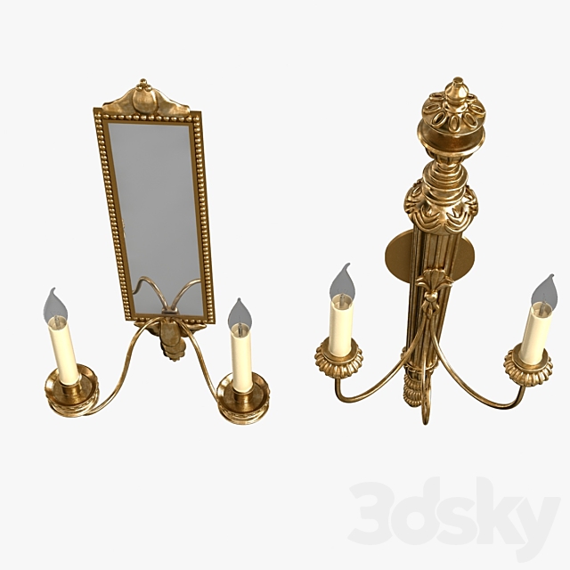 Vaughan Granville and Saltram wall light 3ds Max - thumbnail 2