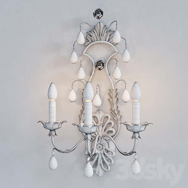 Vaughan wall lamp WA0206.GI.SE 3ds Max - thumbnail 2