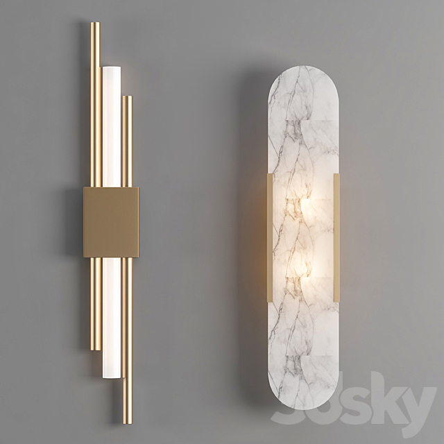 Vb sconce 3 Set 3ds Max - thumbnail 1