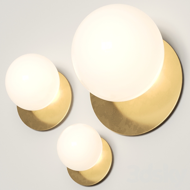 Vesoi Bijoux Wall Lamps 3DS Max Model - thumbnail 2