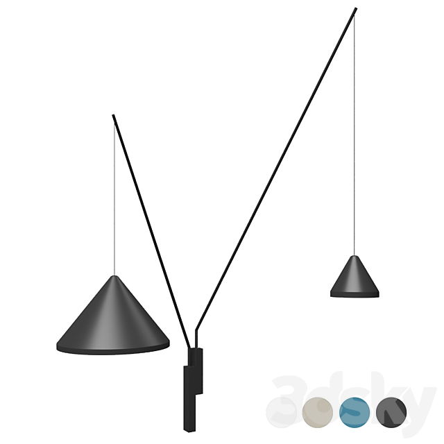 Vibia North (wall light) 3ds Max - thumbnail 1