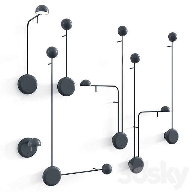 Vibia Pin (wall set) 3DSMax File - thumbnail 2