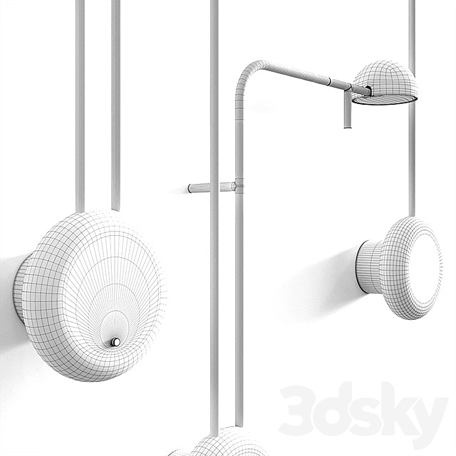 Vibia Pin (wall set) 3DSMax File - thumbnail 3