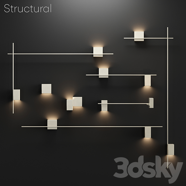 Vibia Structural Set 3ds Max - thumbnail 1