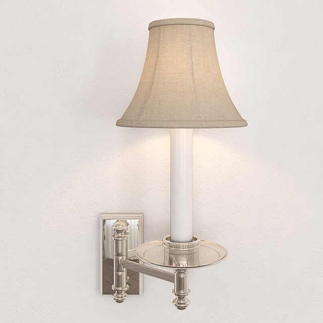 Visual Comfort EF Chapman Dorchester Swing-Arm Wall Light CHD1112PN 3DSMax File - thumbnail 1