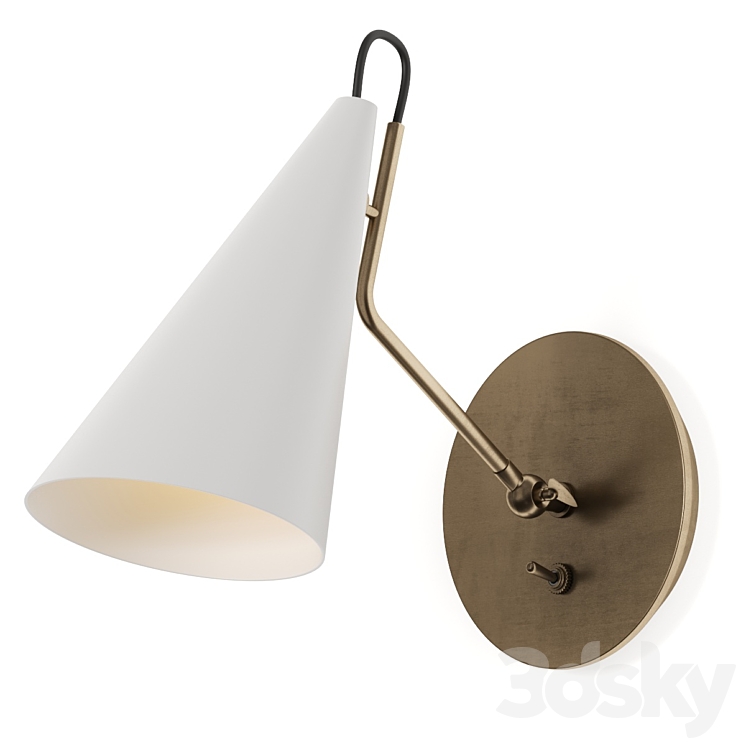 Visual Comfort Europe Clemente Wall Lamp 3DS Max Model - thumbnail 1