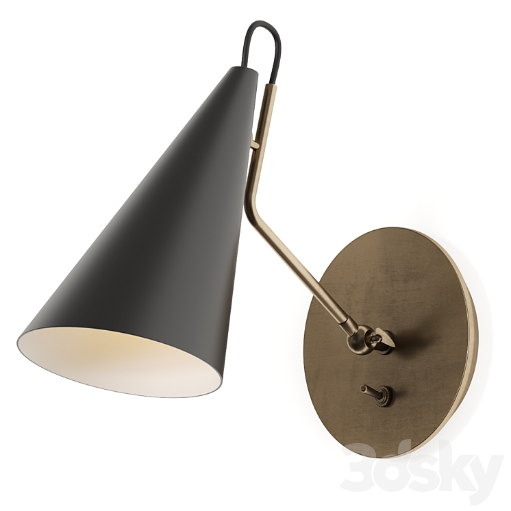 Visual Comfort Europe Clemente Wall Lamp 3DS Max Model - thumbnail 2