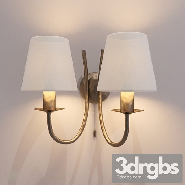 Visual Comfort Hulton Double Sconce 3dsmax Download - thumbnail 1