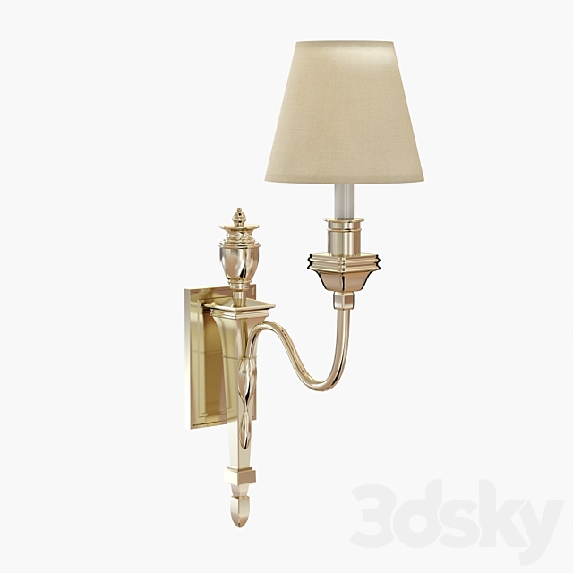 Visual Comfort MS2015 Winslow Single Sconce 3DSMax File - thumbnail 1