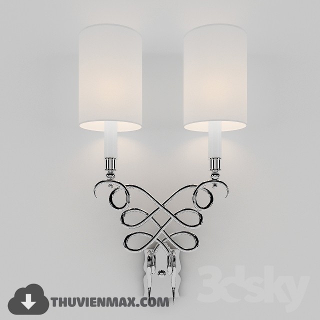 Visual Comfort Studio Catherine 2 Light Decorative Wall Light in Polished Nickel SC2160PN-NP 3DS Max - thumbnail 3