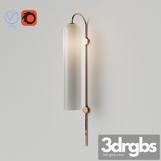 Wall float lamp milky - thumbnail 1