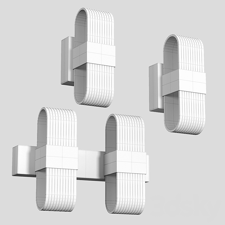 Wall lamp 3DS Max Model - thumbnail 2