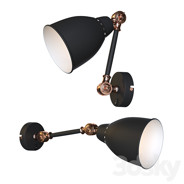 Wall lamp ARTE LAMP BRACCIO 3DS Max Model - thumbnail 2