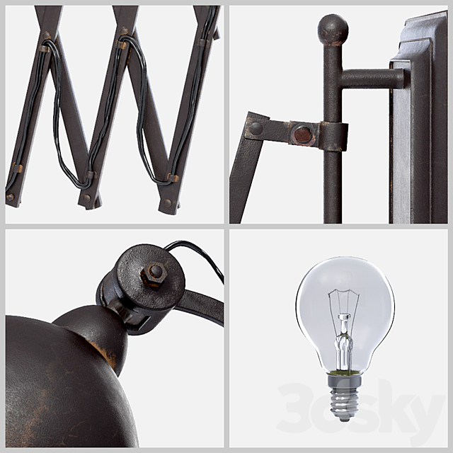 Wall lamp Artevaluce art. 35546 3DS Max Model - thumbnail 2