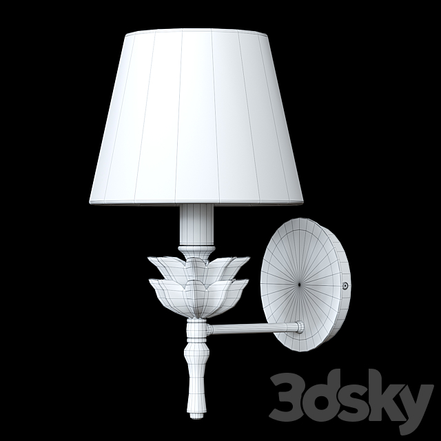 Wall lamp Barbara 3DS Max Model - thumbnail 2