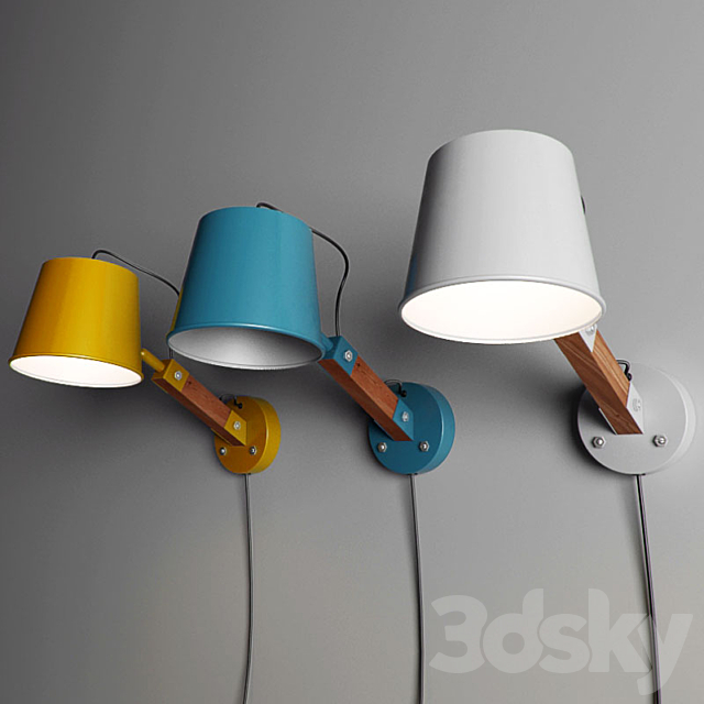 Wall lamp Buck 3DSMax File - thumbnail 1