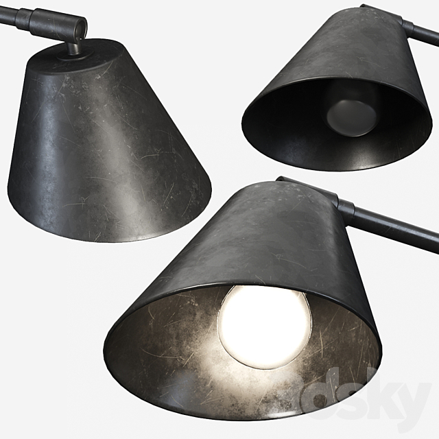 Wall lamp D270 Atelier MB 3ds Max - thumbnail 2