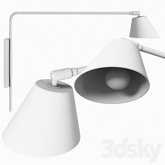 Wall lamp D270 Atelier MB 3ds Max - thumbnail 3