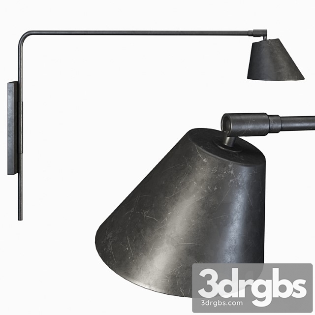 Wall lamp d270 atelier mb 3dsmax Download - thumbnail 1