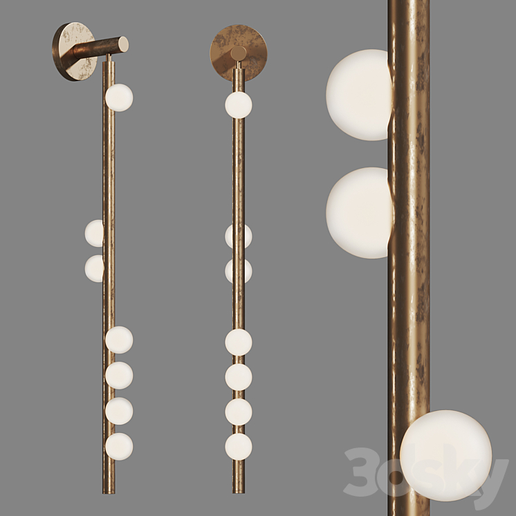 Wall lamp Drop System DSS.07.01 by Lindsey Adelman 3DS Max Model - thumbnail 1