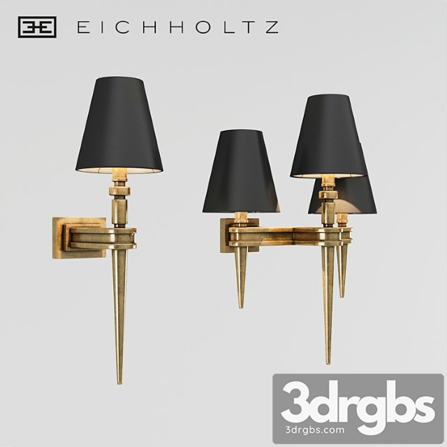 Wall lamp Eichholtz Waterloo 3dsmax Download - thumbnail 1