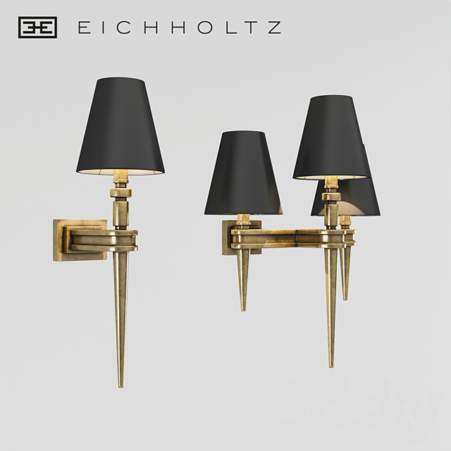 Wall lamp Eichholtz Waterloo 3DSMax File - thumbnail 1