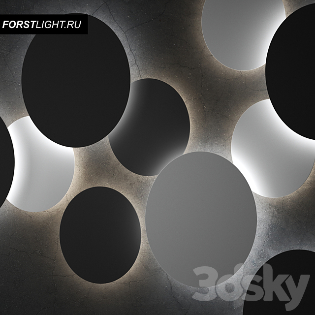 Wall lamp Forstlight Bite 3DSMax File - thumbnail 1