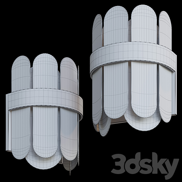 Wall lamp Freya 3DS Max Model - thumbnail 2