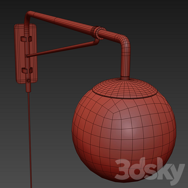 Wall lamp IKEA SIMRISHAMN 3DSMax File - thumbnail 4