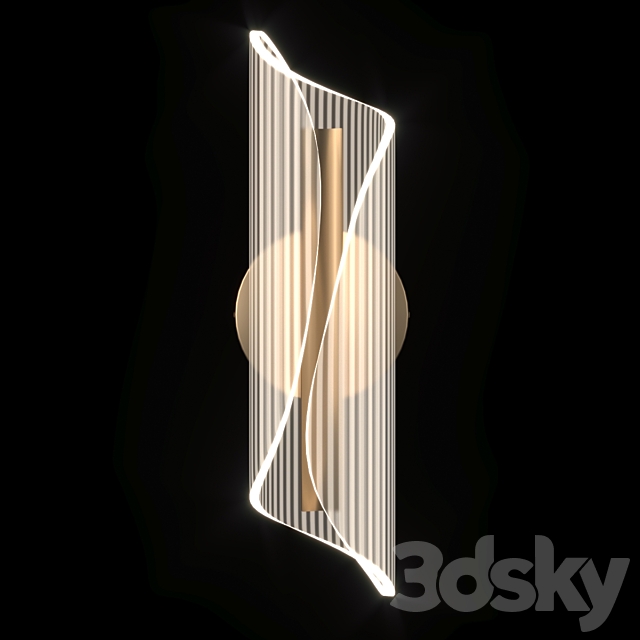 Wall lamp LICAN Nordic Gold 3DSMax File - thumbnail 2