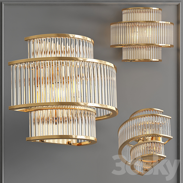 Wall lamp Mancini Bronze 3DSMax File - thumbnail 1