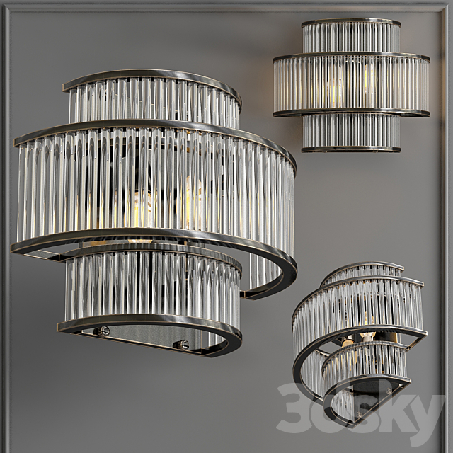 Wall lamp Mancini Bronze 3DSMax File - thumbnail 2