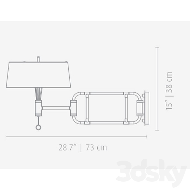 Wall lamp – MILES 3DSMax File - thumbnail 3