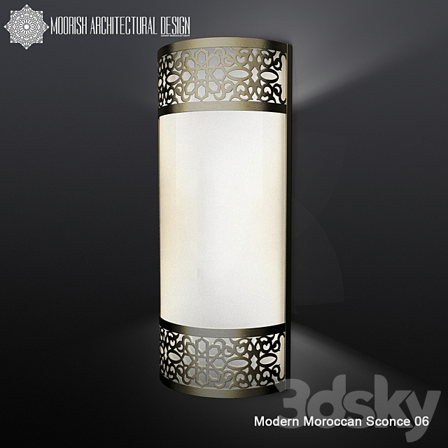 Wall lamp Modern Moroccan Sconce 06 3DSMax File - thumbnail 1