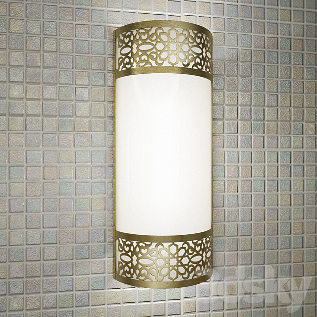 Wall lamp Modern Moroccan Sconce 06 3DSMax File - thumbnail 3