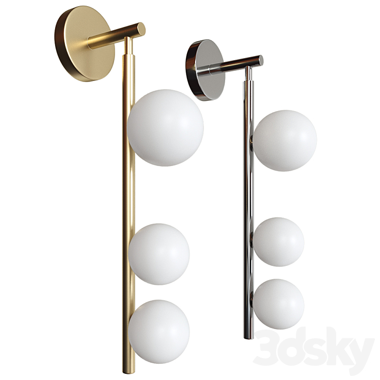 Wall lamp Nickels Corner Design 3DS Max Model - thumbnail 1