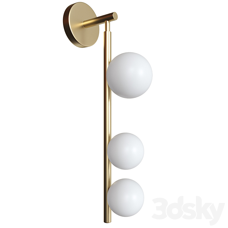 Wall lamp Nickels Corner Design 3DS Max Model - thumbnail 2