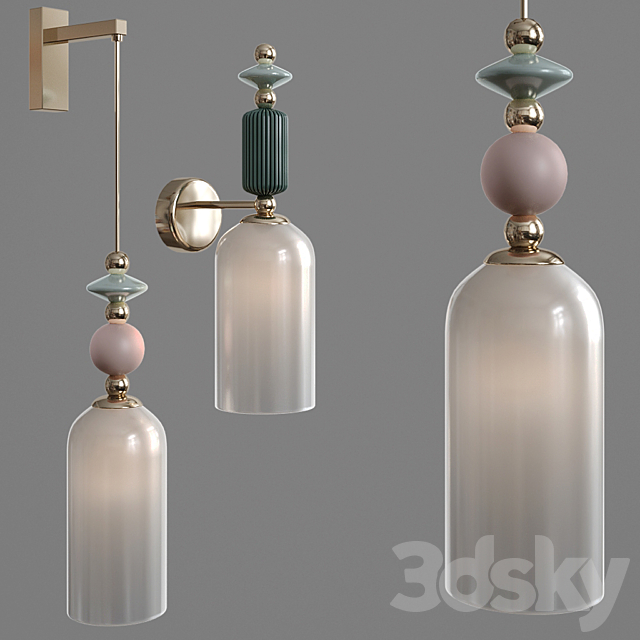 Wall lamp Odeon Light 4861 _ 1W CLASSIC ODL_EX21 3DS Max Model - thumbnail 2