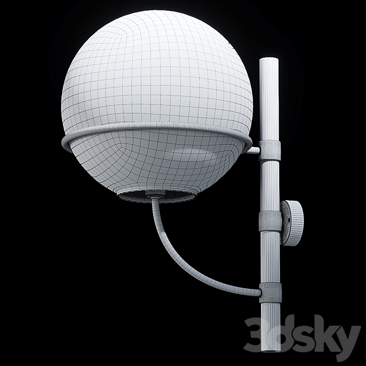 Wall lamp OLUCE LYNDON 3DS Max - thumbnail 2