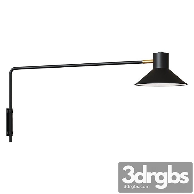 Wall lamp plass black - thumbnail 1