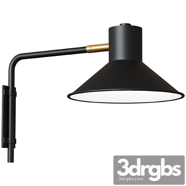 Wall lamp plass black small - thumbnail 1