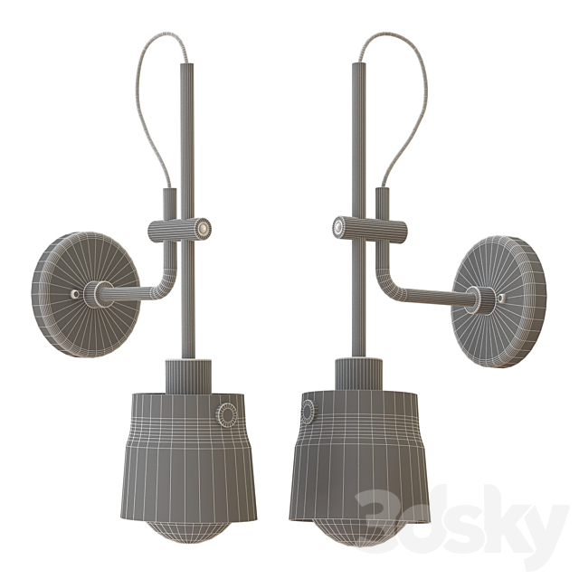 Wall lamp raw Lampatron 3DSMax File - thumbnail 2