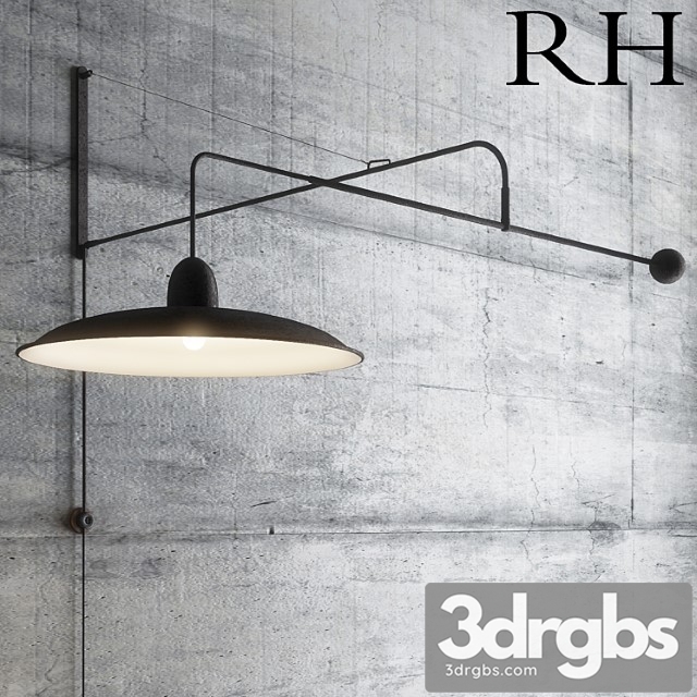 Wall Lamp Rh 3dsmax Download - thumbnail 1