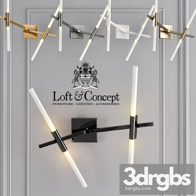 Wall lamp roll and hill agnes sconce 4 3dsmax Download - thumbnail 1